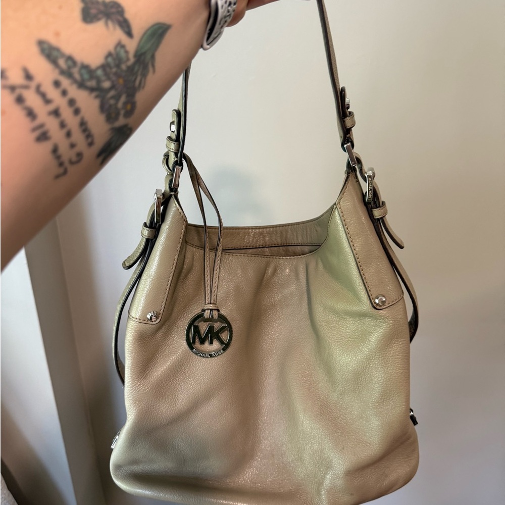 Michael Kors Beige Shoulder Bag